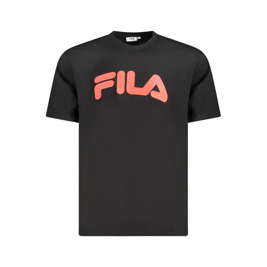 T-shirt homme en coton noir Fila