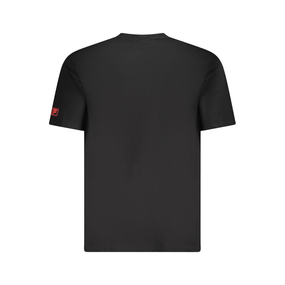 T-shirt homme en coton noir Fila