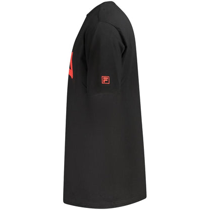 T-shirt homme en coton noir Fila