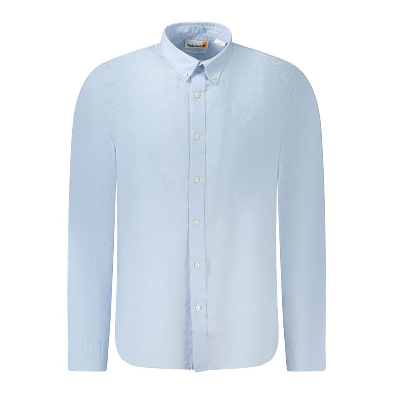 Chemise homme en coton bleu clair Timberland