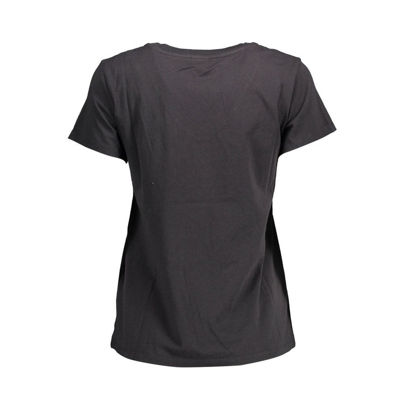 Levi's T-shirt Femme Noir en Coton - Élément Indispensable de Mode Durable