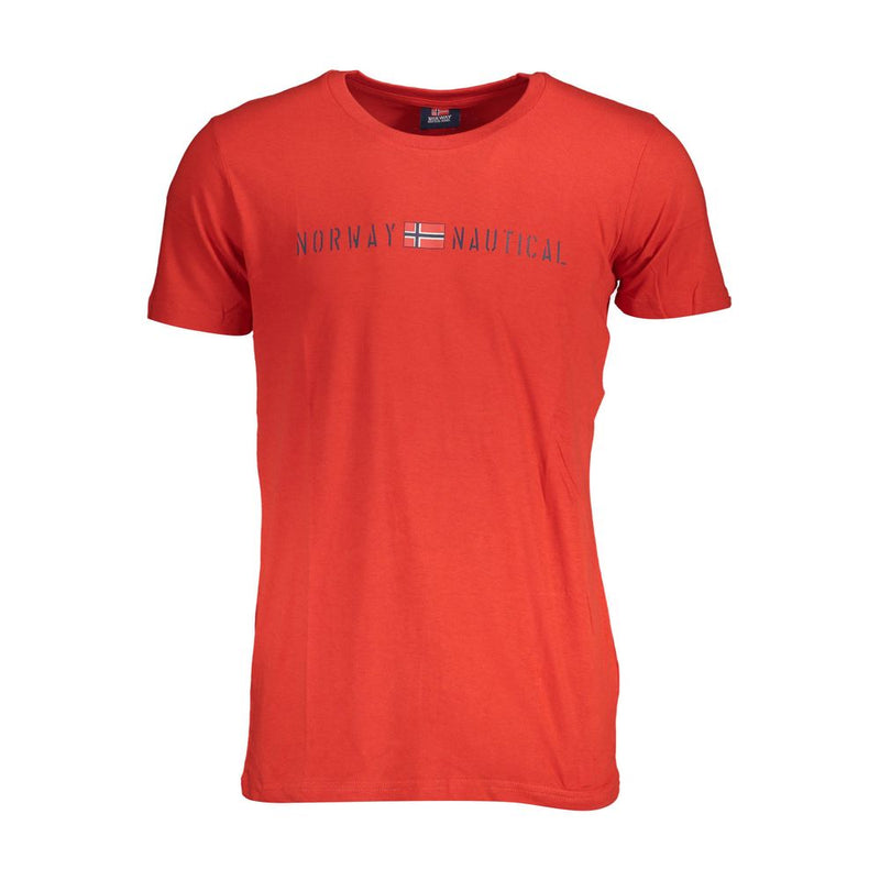 T-shirt homme en coton rouge, Norvège 1963