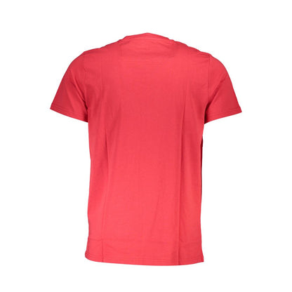 T-shirt homme en coton rouge Cavalli Class