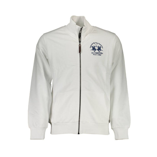 Pull en coton blanc La Martina pour homme