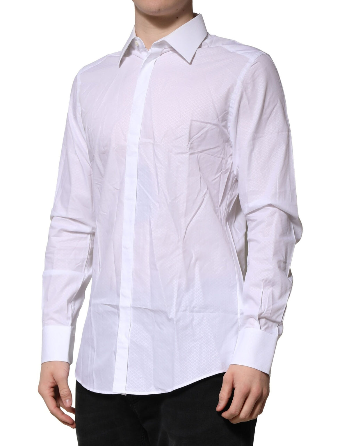 Chemise habillée pour homme en coton blanc MARTINI de Dolce &amp; Gabbana