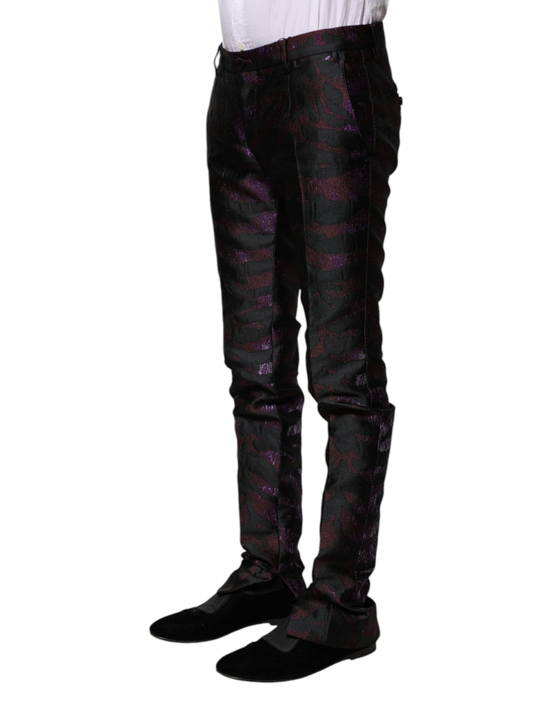 Pantalon à motifs en polyester multicolore de Dolce &amp; Gabbana