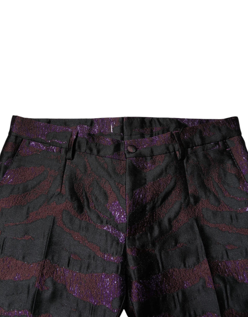 Pantalon à motifs en polyester multicolore de Dolce &amp; Gabbana