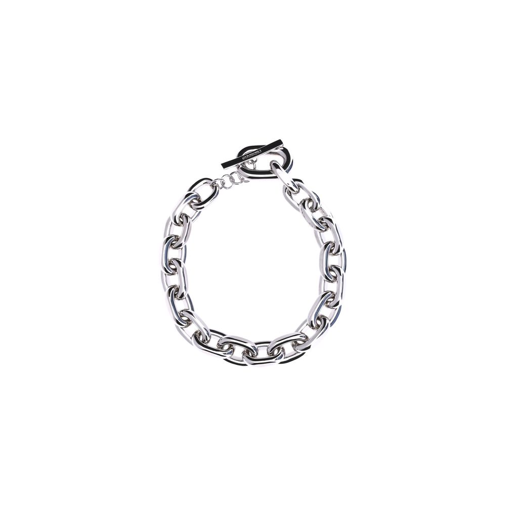 Collier XL en Chaîne en Aluminium Argent Rabanne - Élégance Audacieuse