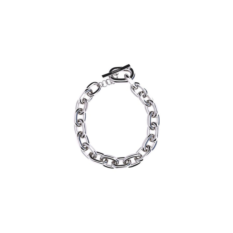 Collier XL en Chaîne en Aluminium Argent Rabanne - Élégance Audacieuse