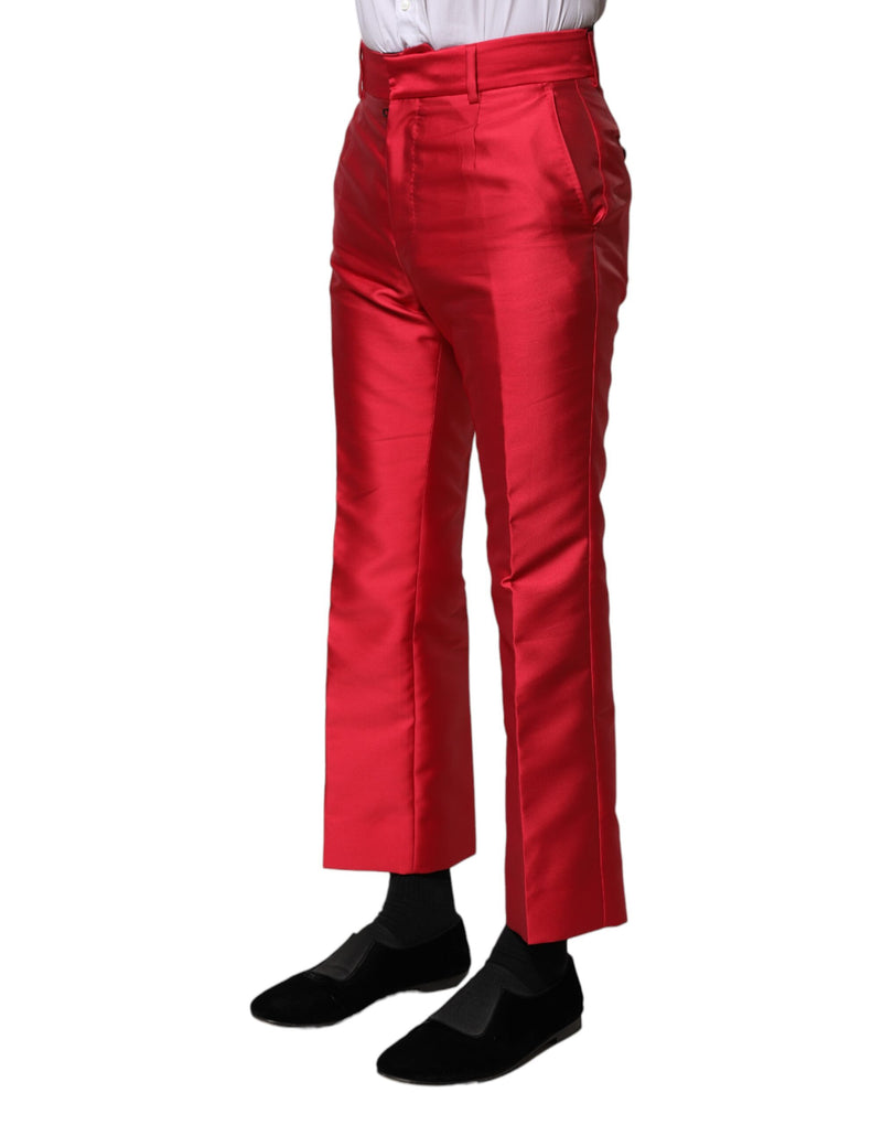 Pantalon-robe court en polyester rouge de Dolce &amp; Gabbana
