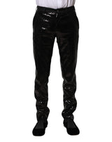 Pantalon noir à paillettes et ornements de Dolce &amp; Gabbana