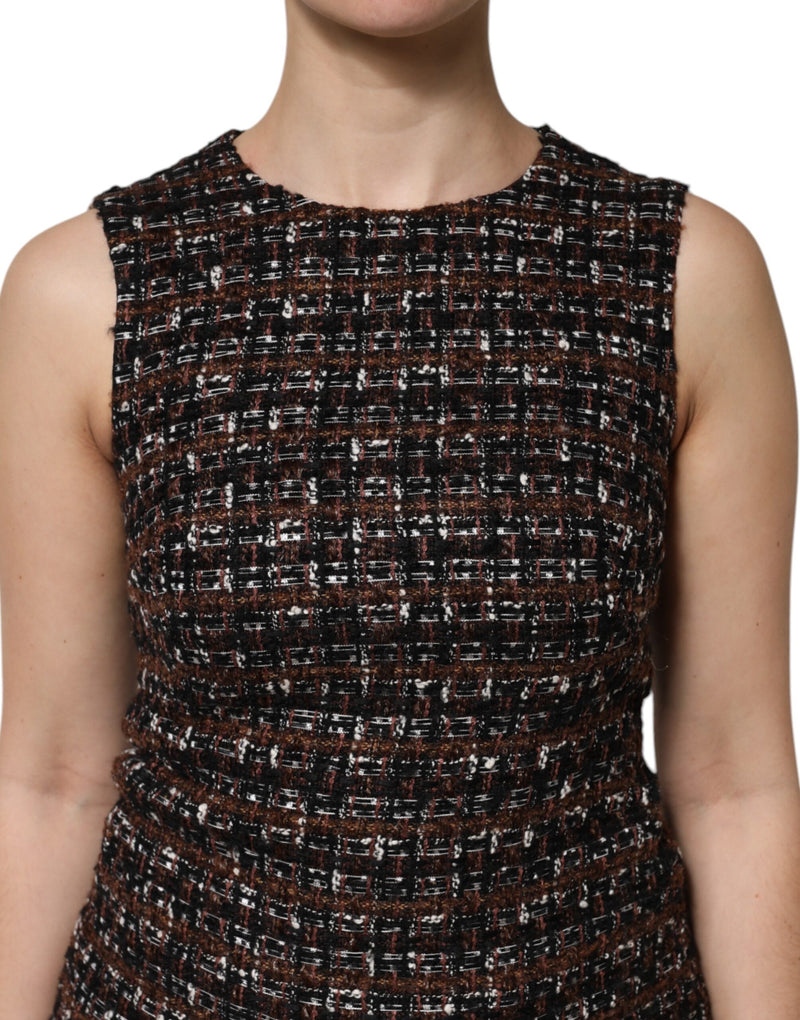 Dolce & Gabbana Robe Mini A-ligne Sans Manches Multicolore