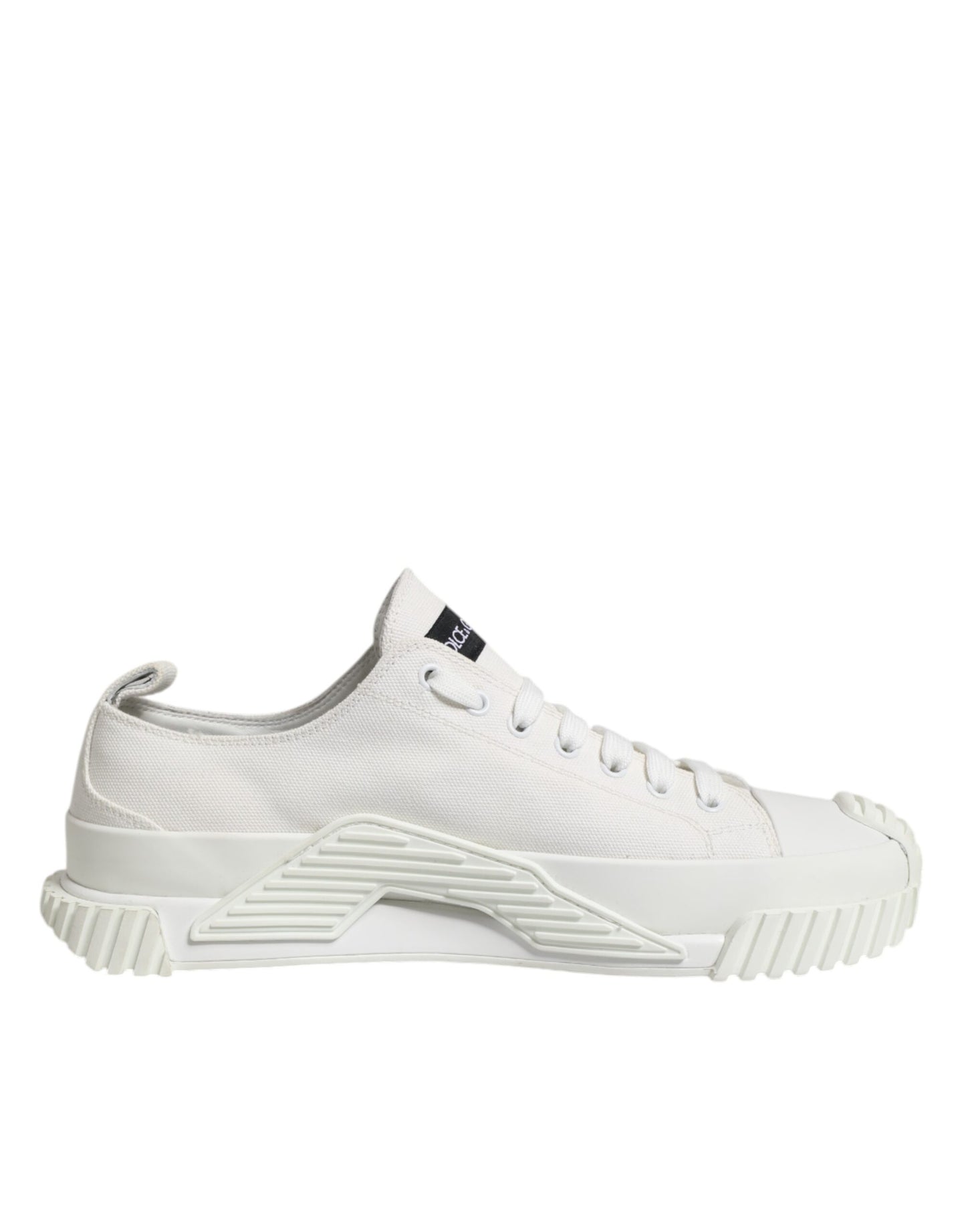 Dolce & Gabbana White Cotton NS1 Low Top Sneakers Shoes