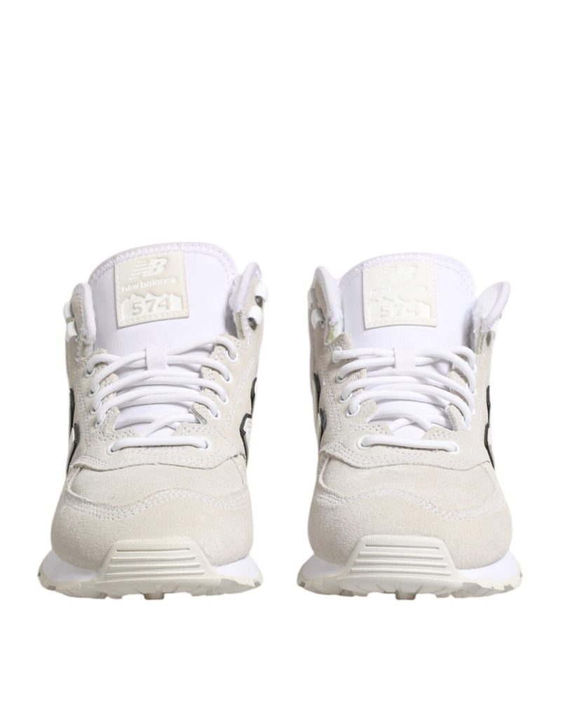 New Balance Off White Suede Sneakers - MV7278