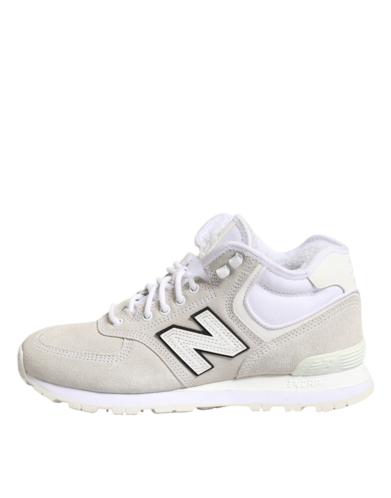 New Balance Off White Suede Sneakers - MV7278