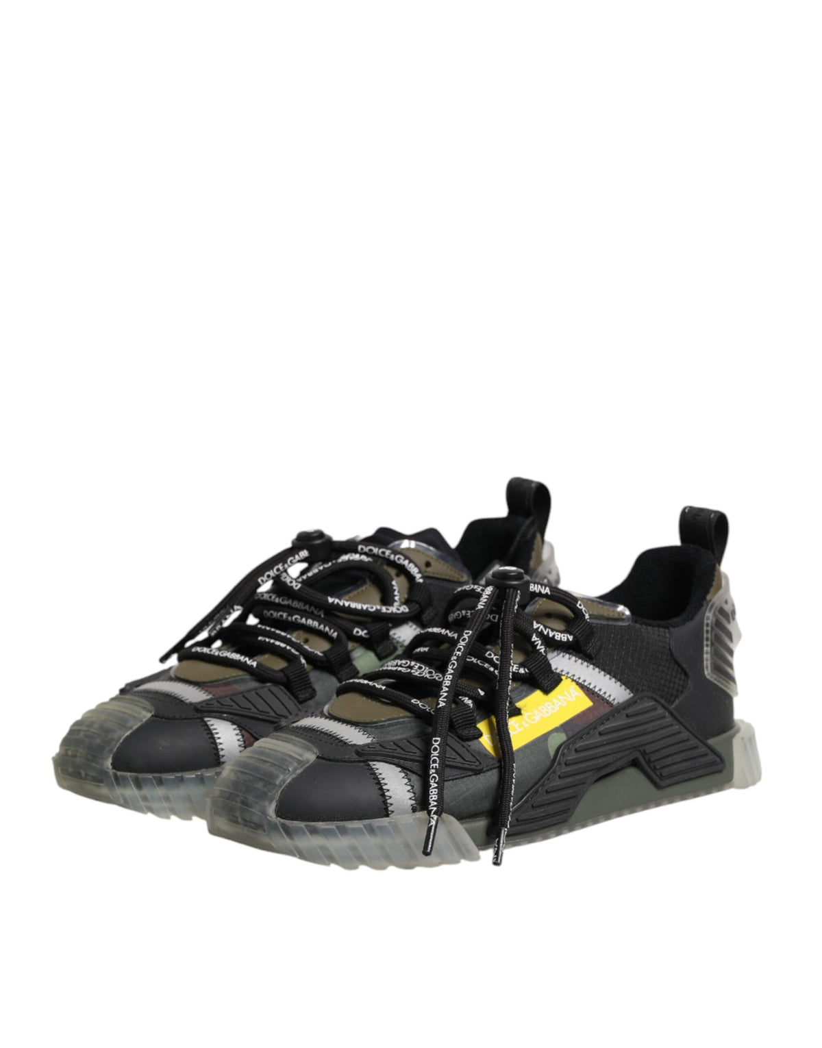 Dolce & Gabbana Multicolor Lace Up Low Top NS1 Sneakers
