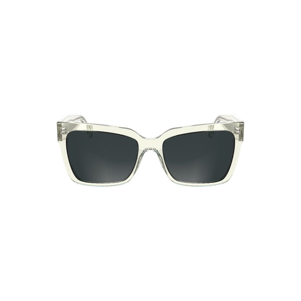 Lunettes de soleil pour homme en plastique transparent Calvin Klein