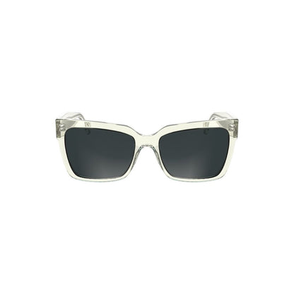 Lunettes de soleil pour homme en plastique transparent Calvin Klein