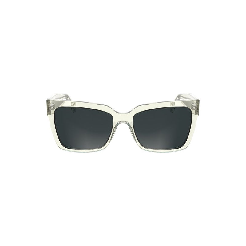 Lunettes de soleil pour homme en plastique transparent Calvin Klein