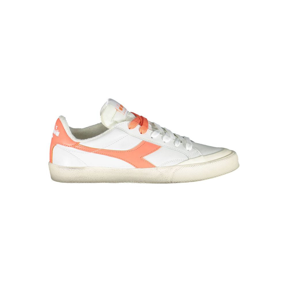 Diadora White Leather Women Sneaker - Stylish & Comfortable