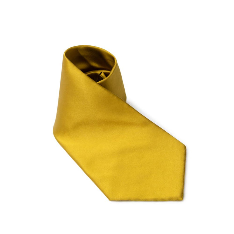 Cravate en soie jaune Dolce &amp; Gabbana
