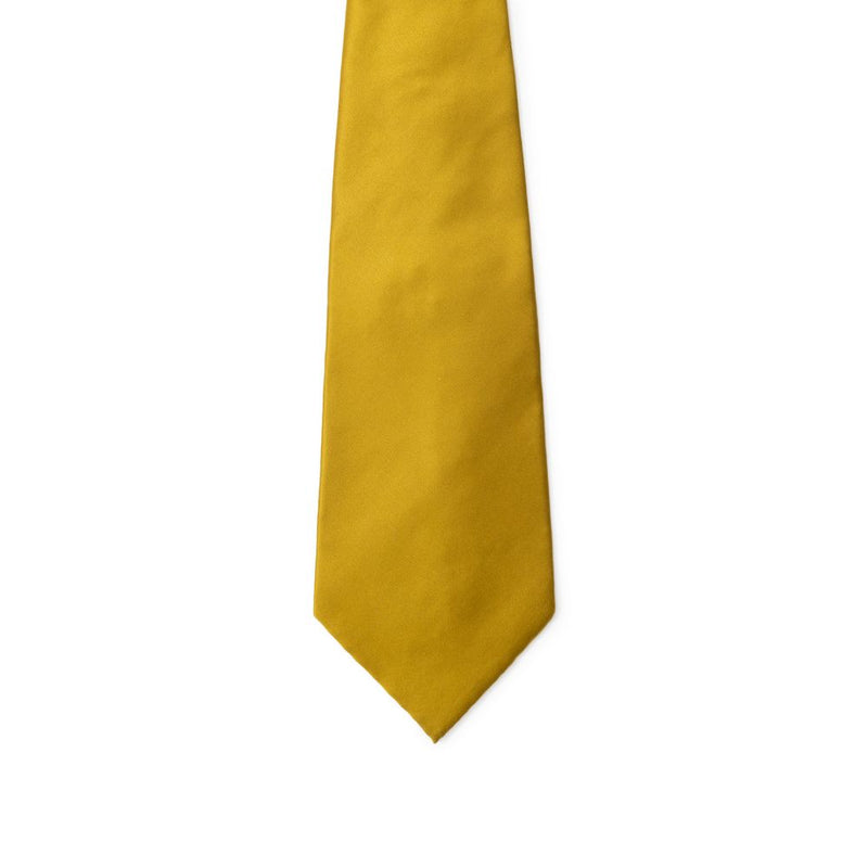 Cravate en soie jaune Dolce &amp; Gabbana