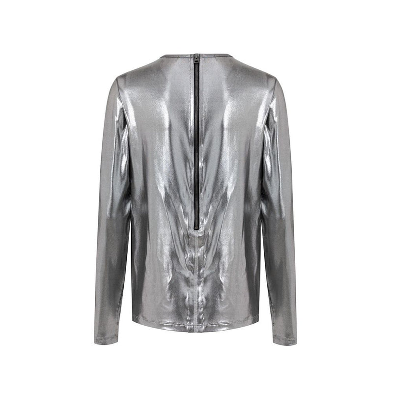 Tom Ford Gray Viscose Long Sleeve T-Shirt - Luxurious Comfort