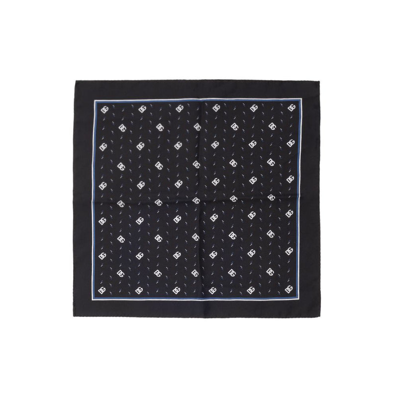 Pochette en soie noire Dolce &amp; Gabbana