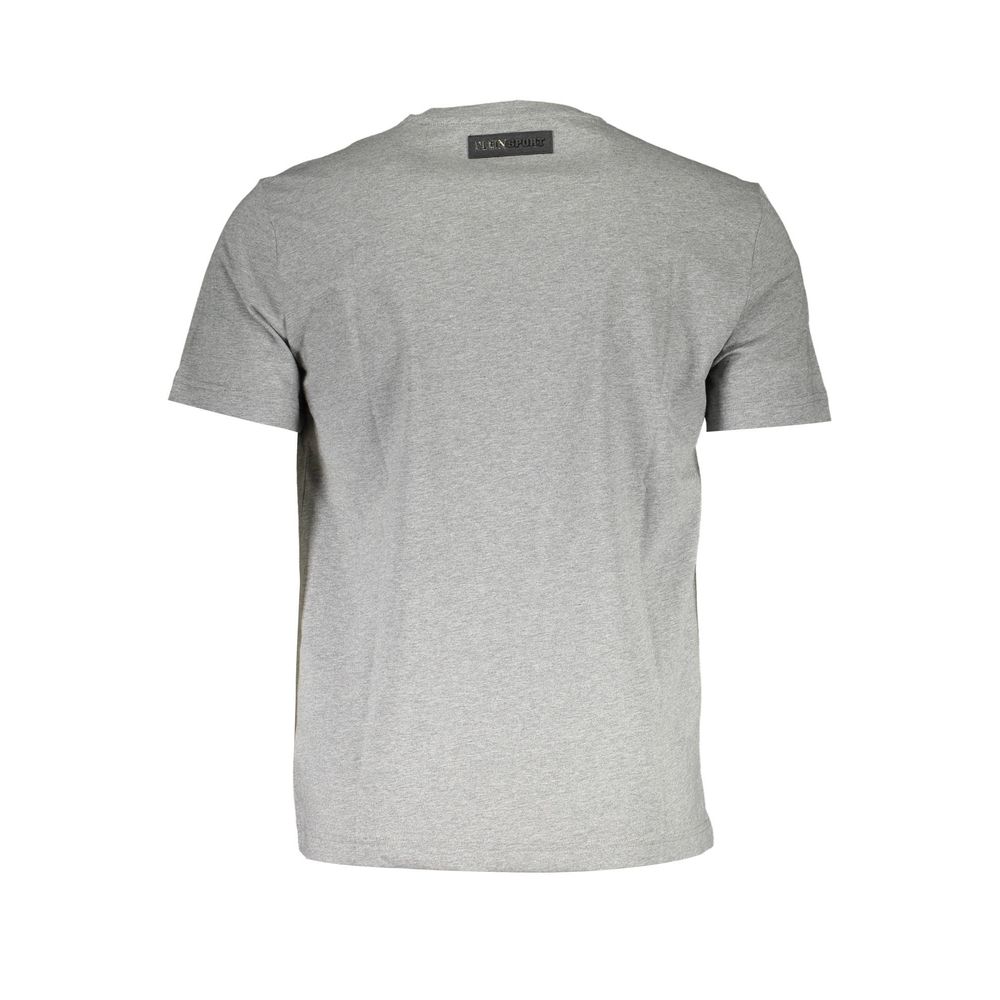 T-shirt homme en coton gris Plein Sport