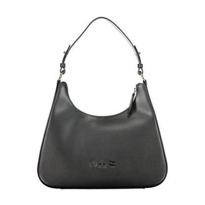 Sac à main en cuir noir pour femme La Martina