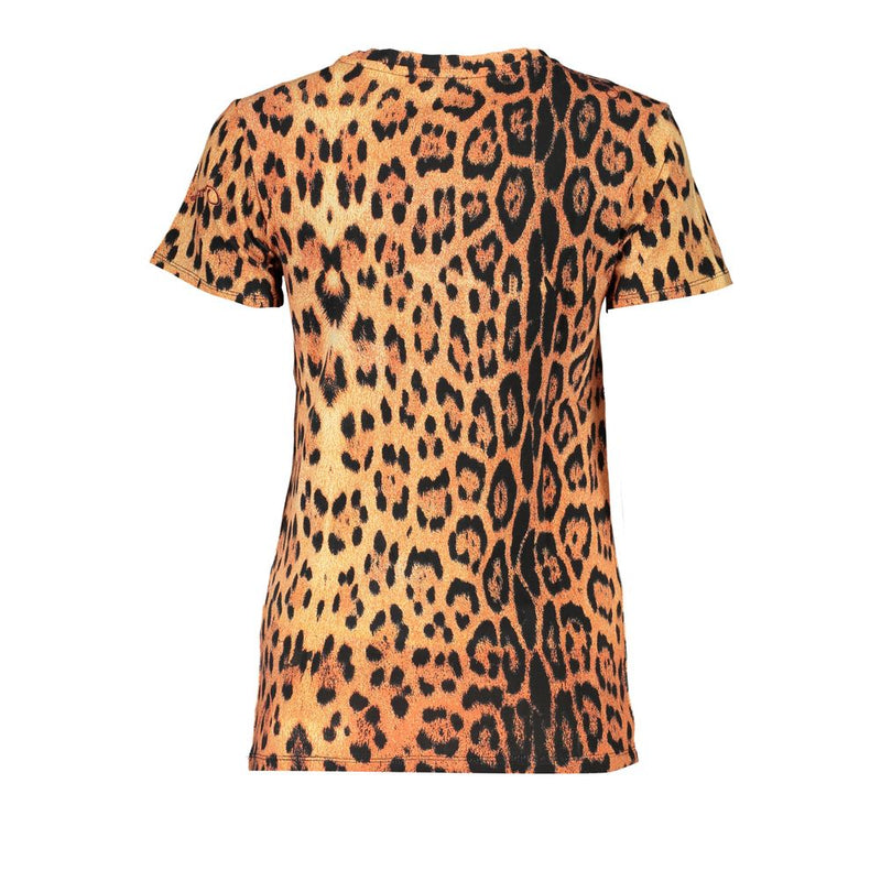 Cavalli Class T-Shirt Femme Orange en Coton - Élégant et Confortable