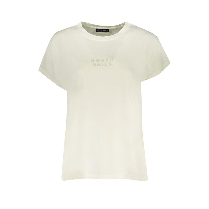 North Sails White Cotton T-Shirt - Stylish and Sustainable