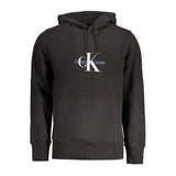 Pull à capuche noir en coton Calvin Klein pour homme