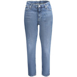 Calvin Klein Blue Cotton Women Mom Jeans - Éco-Responsables
