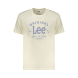 T-shirt homme en coton beige Lee