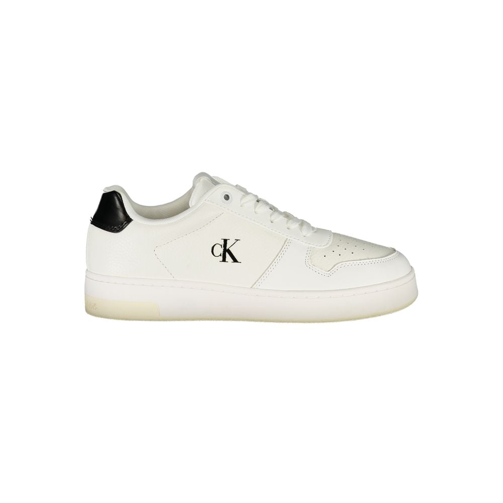 Calvin Klein White Leather Women Sneaker - Chic & Comfortable