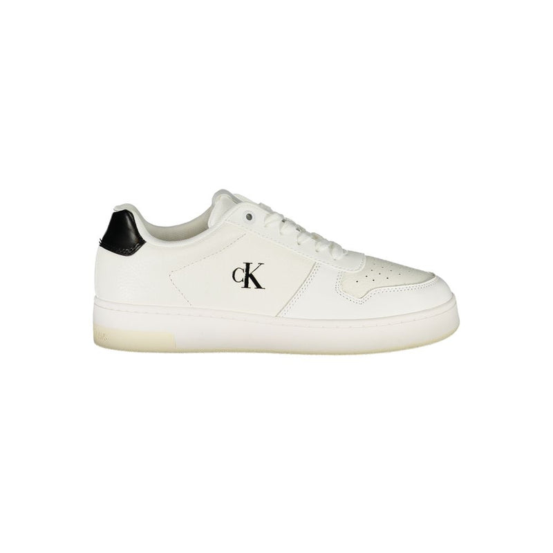 Calvin Klein White Leather Women Sneaker - Chic & Comfortable