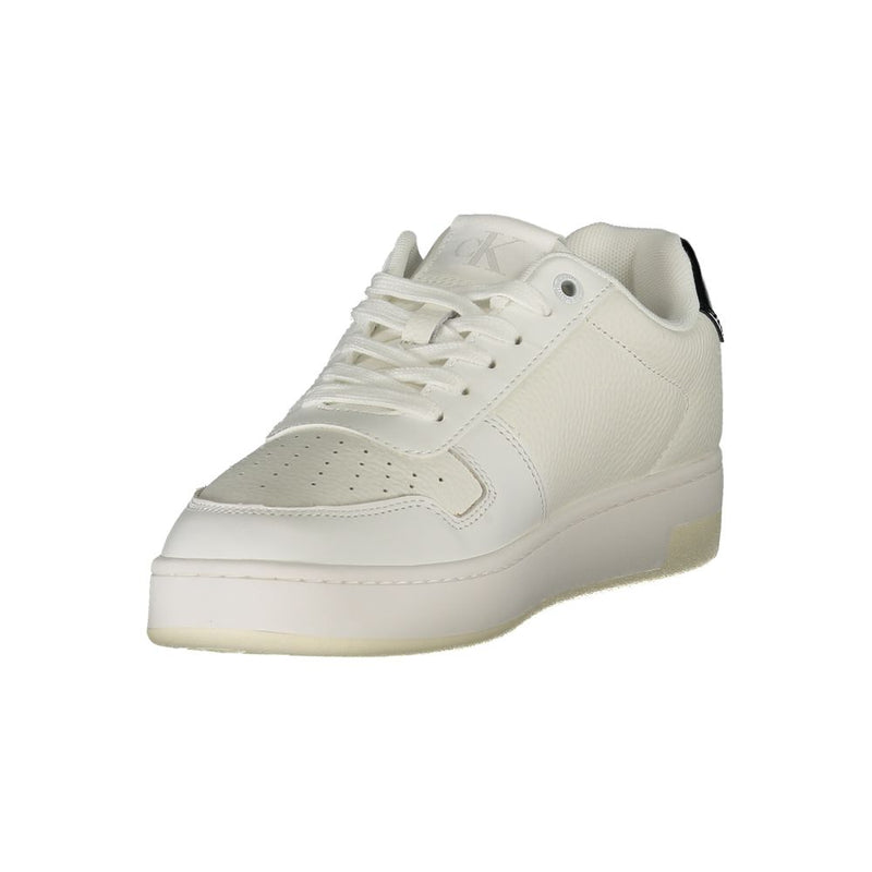 Calvin Klein White Leather Women Sneaker - Chic & Comfortable