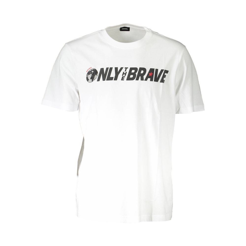 T-shirt blanc en coton Diesel pour homme
