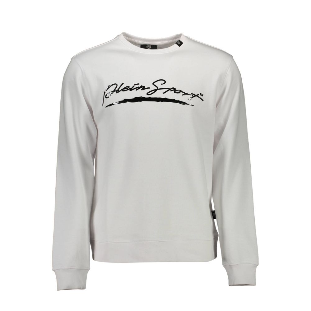 Pull en coton blanc pour homme Plein Sport