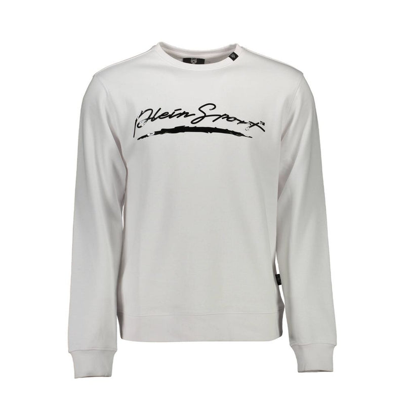 Pull en coton blanc pour homme Plein Sport