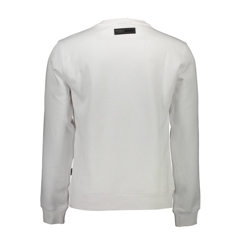 Pull en coton blanc pour homme Plein Sport