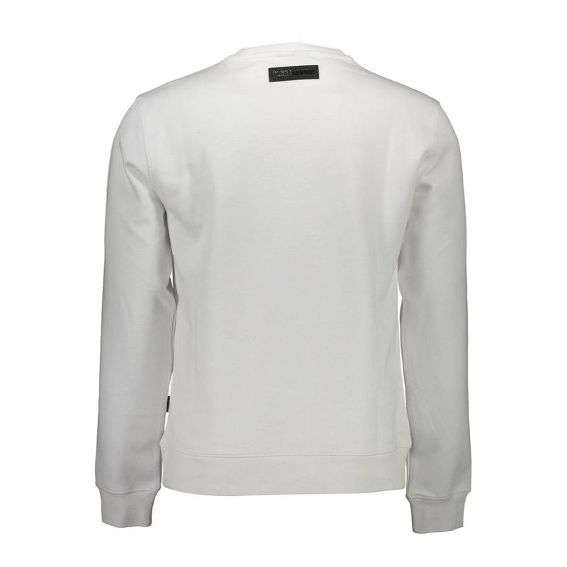 Pull en coton blanc pour homme Plein Sport