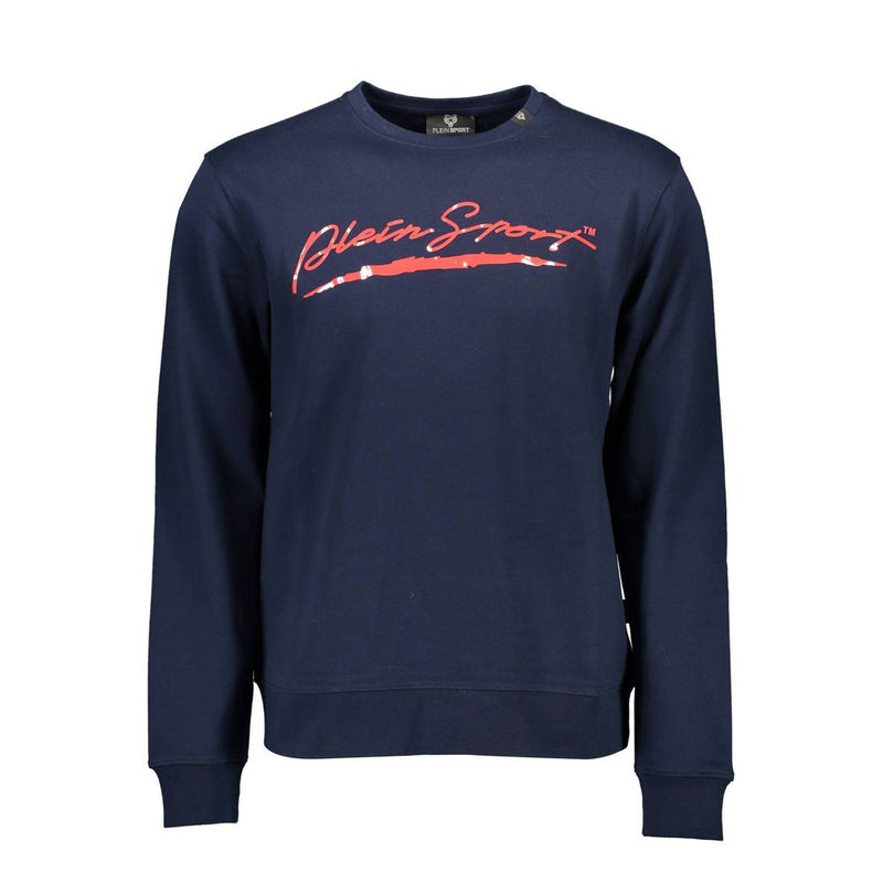 Plein Sport Blauwe Katoenen Heren Sweater