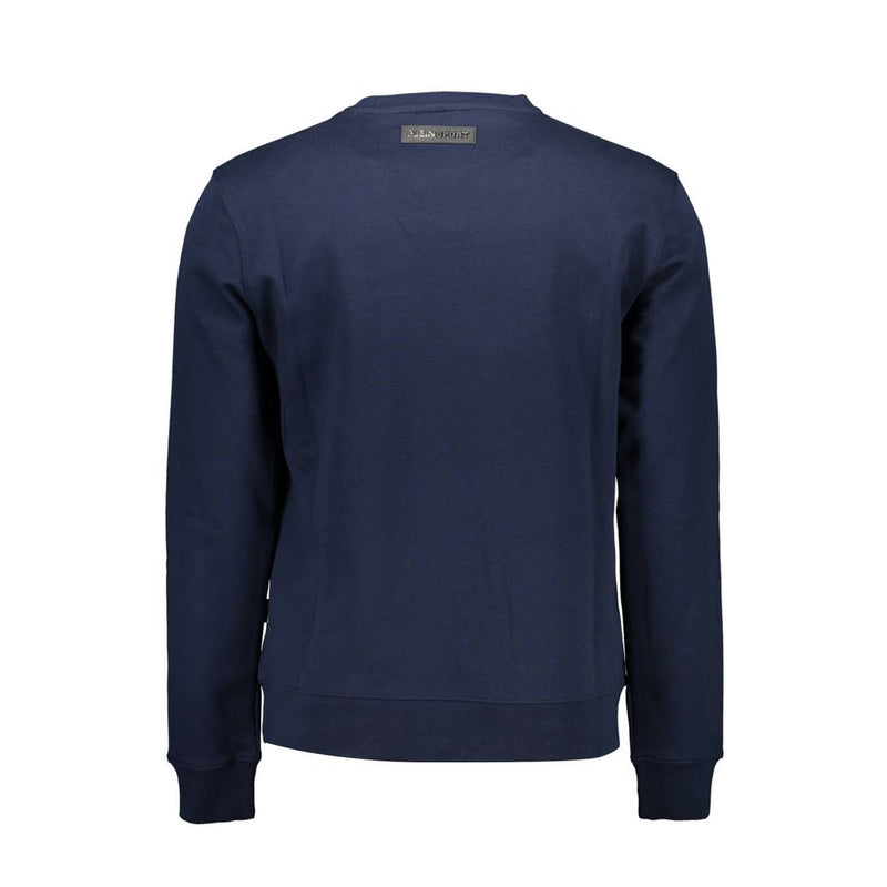 Plein Sport Blauwe Katoenen Heren Sweater