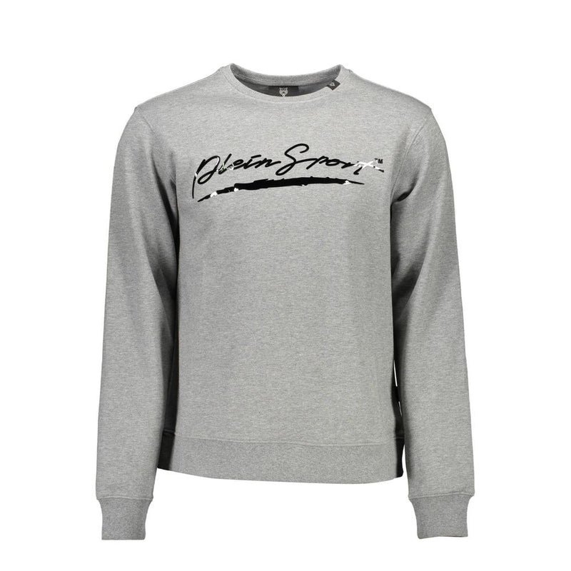 Plein Sport grijze katoenen herensweater