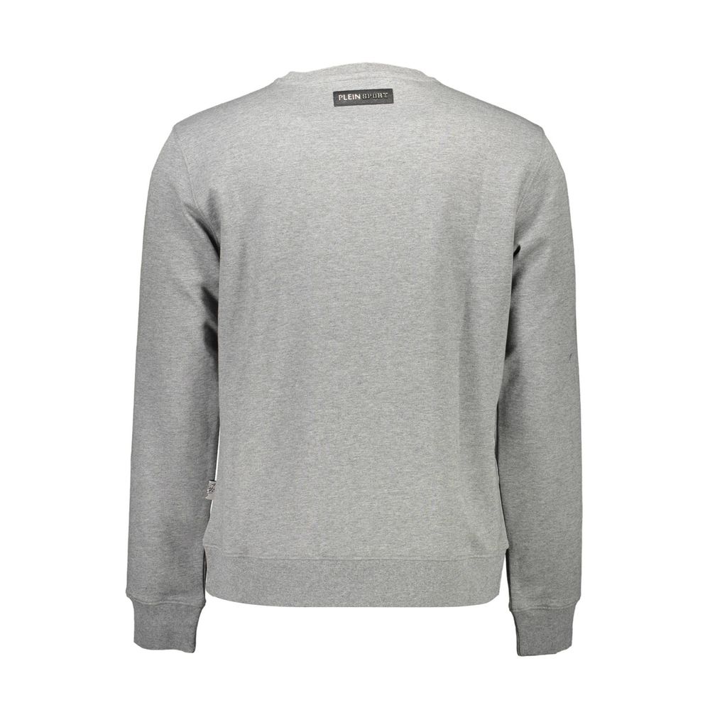 Pull en coton gris pour homme Plein Sport