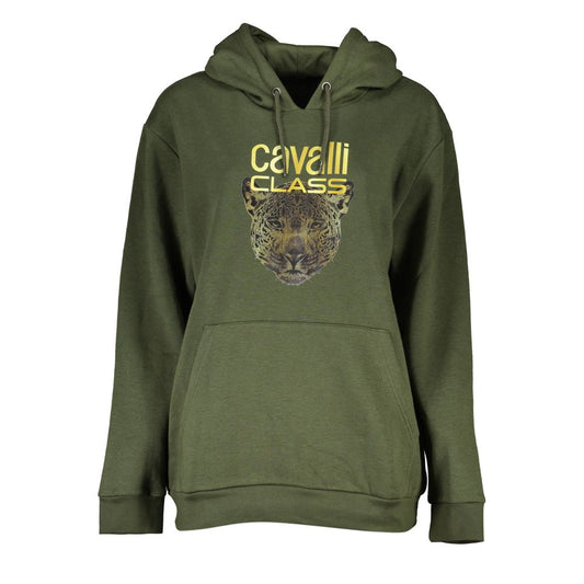 Cavalli Class Green Cotton Women Sweater - Stylish Comfort