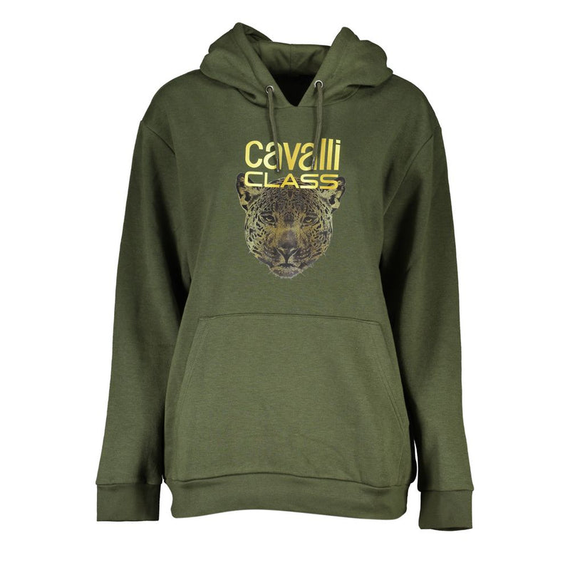Cavalli Class Green Cotton Women Sweater - Chic and Comfortable