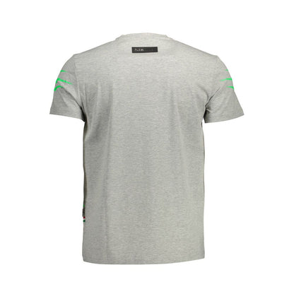 T-shirt homme en coton brun Plein Sport